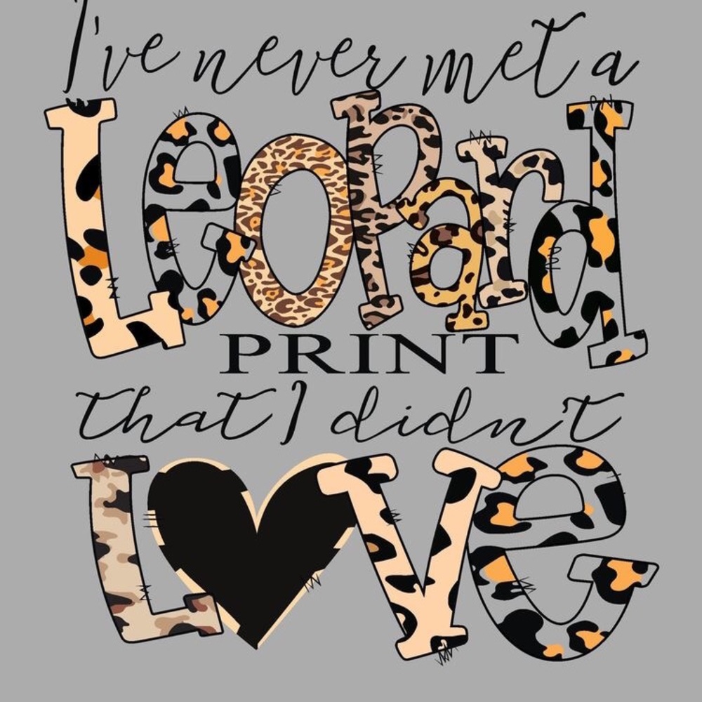 I love all animal print!